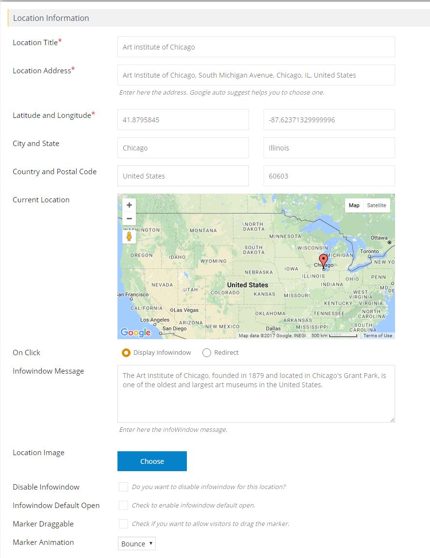 Google Map Multiple Locations Wordpress Plugin